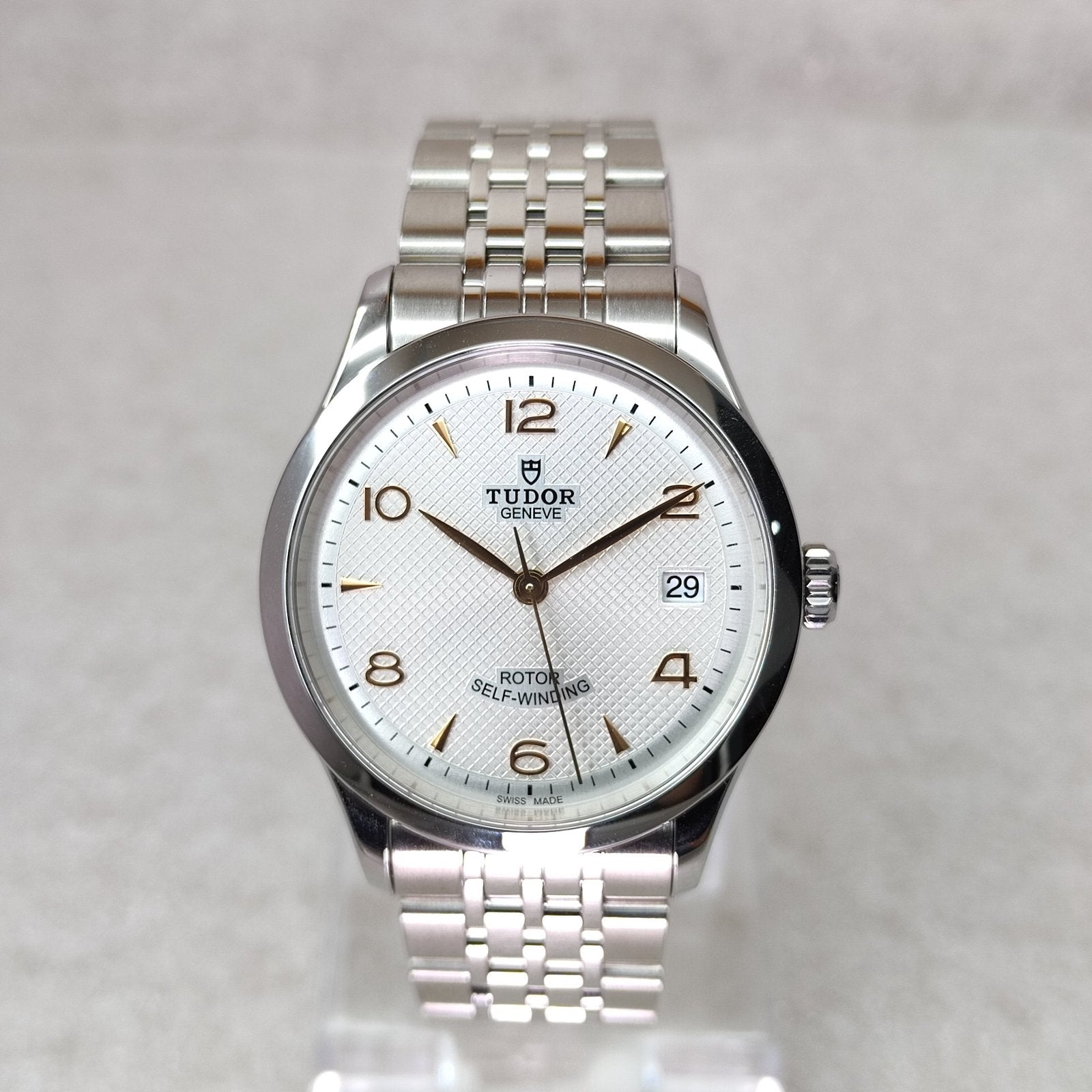  Shop Authentic Tudor 1926 Automatic Silver Dial Silver Steel Strap Watch for Men - M91650-0001 - Luxxuri
