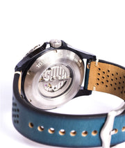  Shop Authentic Fossil Crewmaster Sports Automatic Blue Dial Blue Leather Strap Watch for Men - ME3149 - Luxxuri