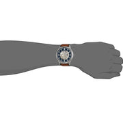  Shop Authentic Fossil Forrester Luggage Automatic Skeleton Blue Dial Brown Leather Strap Watch for Men - ME3179 - Luxxuri