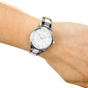  Shop Authentic Burberry Classic Stone Silver Dial Horseberry Black Leather Strap Watch for Women - BU10103 - Luxxuri