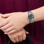  Shop Authentic Calvin Klein Minimal Grey Dial Silver Mesh Bracelet Watch for Men - K3M22124 - Luxxuri