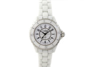  Shop Authentic Chanel J12 Ceramic White Dial White Steel Strap Watch for Women - J12 H0968 - Luxxuri