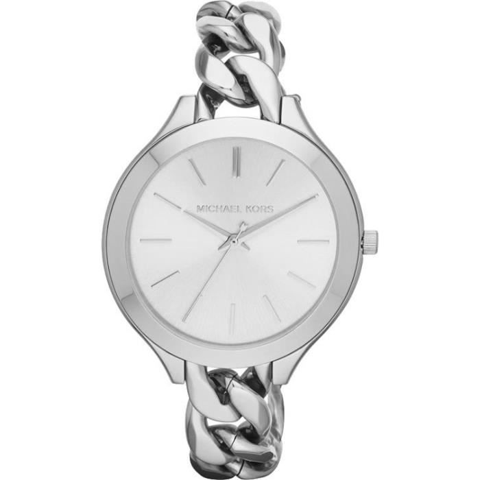  Shop Authentic Michael Kors Slim Runway Silver Dial Silver Steel Strap Watch for Women - MK3279 - Luxxuri