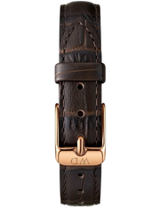  Shop Authentic Daniel Wellington Classic Petite York Black Dial Brown Leather Strap Watch For Women - DW00100226 - Luxxuri