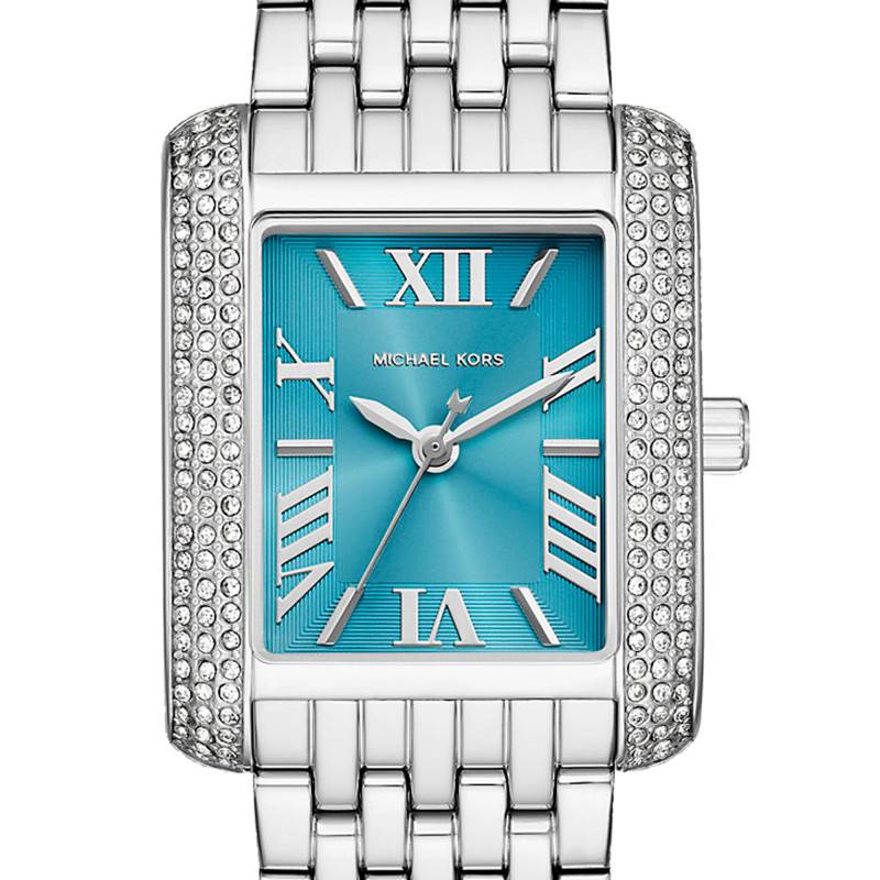  Shop Authentic Michael Kors Emery Analog Three Hand Blue Dial Silver Steel Strap Watch for Women - MK4829 - Luxxuri