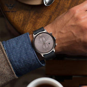  Shop Authentic Emporio Armani Classic Grey Dial Grey Leather Strap Watch For Men - AR0388 - Luxxuri