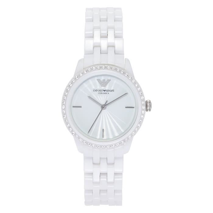 Shop Authentic Emporio Armani Ceramic White Dial White Ceramic Bracelet Watch For Women - AR1477 - Luxxuri