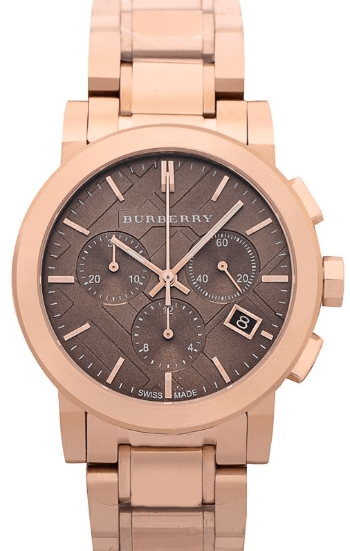  Shop Authentic Burberry The City Grey Dial Rose Gold Steel Strap Unisex Watch - BU9754 - Luxxuri