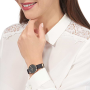  Shop Authentic Daniel Wellington Petite Cornwall Black Dial Black Nylon Strap Watch for Women - DW00100247 - Luxxuri