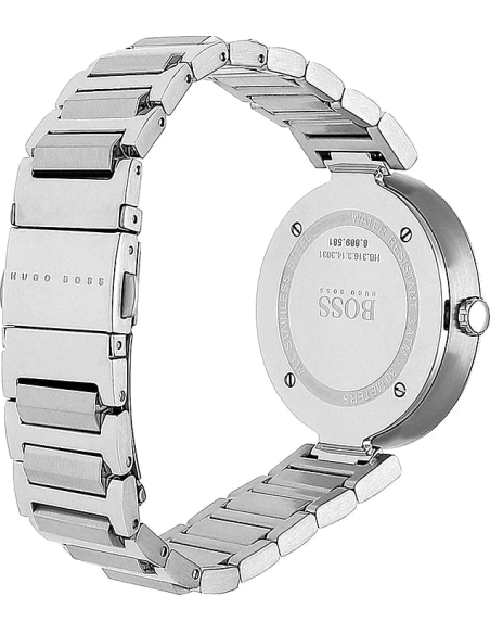  Shop Authentic Hugo Boss Allusion Quartz Silver Dial Silver Steel Strap Watch For Women - 1502414 - Luxxuri