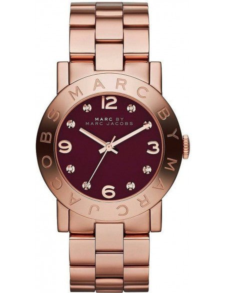  Shop Authentic Marc Jacobs Amy Purple Dial Rose Gold Steel Strap Watch for Women - MBM8618 - Luxxuri