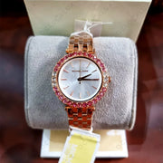  Shop Authentic Michael Kors Darci Pave Silver Dial Rose Gold Steel Strap Watch For Women - MK4517 - Luxxuri