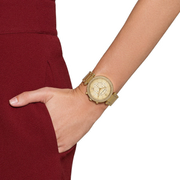  Shop Authentic Michael Kors Parker Gold Dial Gold Steel Strap Watch for Women - MK5354 - Luxxuri
