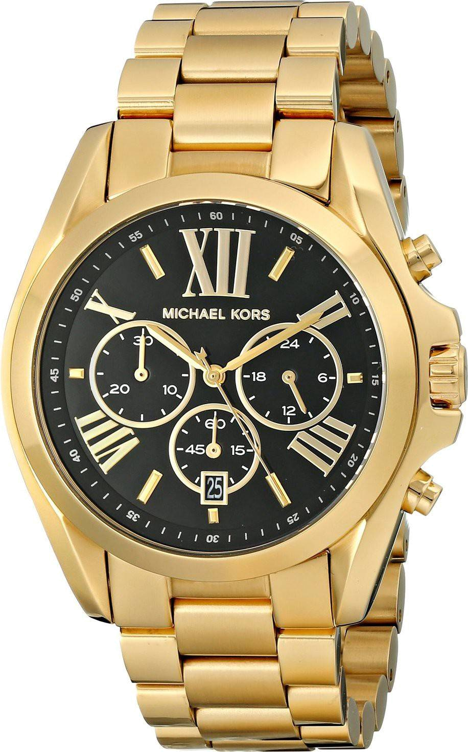  Shop Authentic Michael Kors Bradshaw Black Dial Gold Steel Strap Watch for Women - MK5739 - Luxxuri