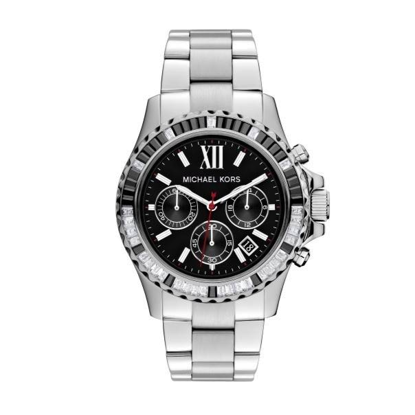  Shop Authentic Michael Kors Everest Chronograph Black Dial Silver Steel Strap Watch For Women - MK5753 - Luxxuri