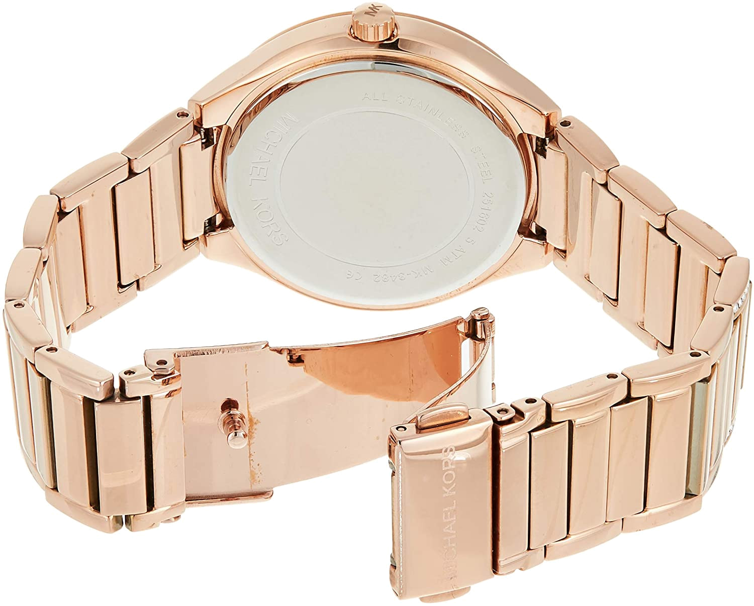  Shop Authentic Michael Kors Bryn Rose Gold Dial Two Tone Steel Strap Watch for Women - MK6135 - Luxxuri