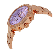  Shop Authentic Michael Kors Parker Purple Dial Rose Gold Steel Strap Watch for Women - MK6169 - Luxxuri