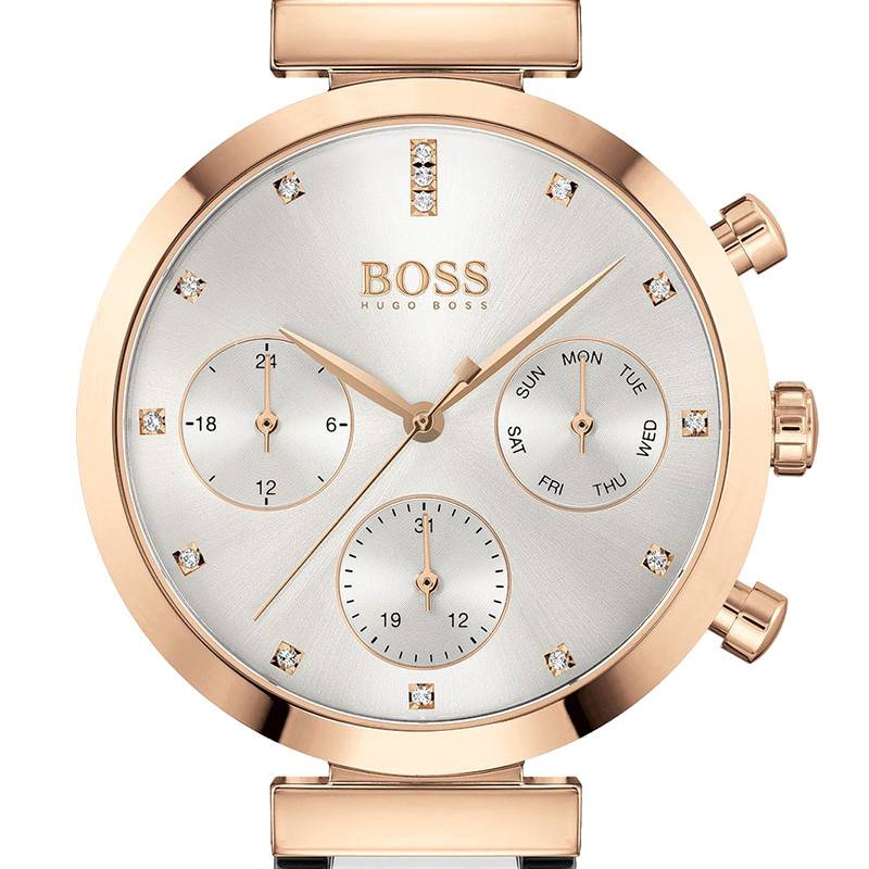  Shop Authentic Hugo Boss Flawless Silver Dial Silver Mesh Bracelet Watch for Women -1502551 - Luxxuri