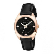  Shop Authentic Gucci GG2570 Quartz Black Dial Black Leather Strap Watch For Women - YA142509 - Luxxuri