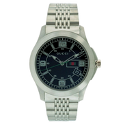  Shop Authentic Gucci G Timeless Black Dial Silver Steel Strap Watch For Men - YA126201 - Luxxuri
