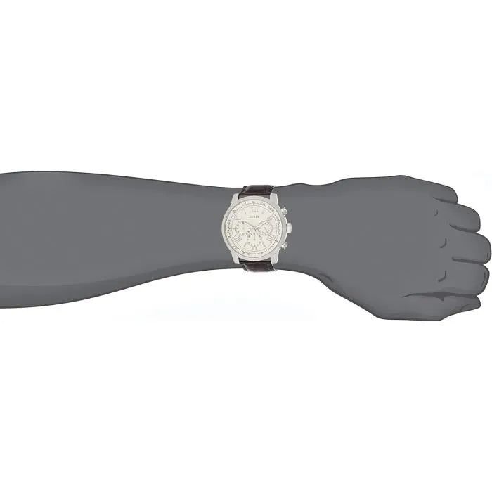  Shop Authentic Guess Horizon Chronograph White Dial Brown Leather Strap Watch For Men - W0380G2 - Luxxuri