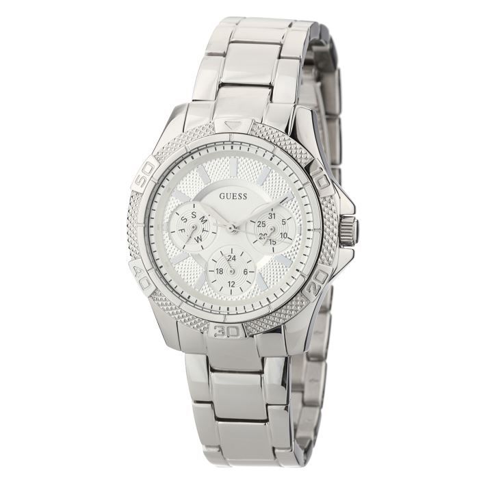 Shop Authentic Guess Mini Phantom Silver Dial Silver Steel Strap Watch for Women - W0235L1 - Luxxuri