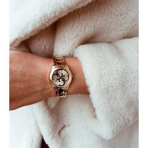  Shop Authentic Guess G-Twist Rose Gold Dial Rose Gold Steel Strap Watch for Women - W1082L3 - Luxxuri