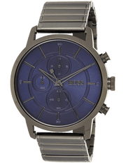  Shop Authentic Hugo Boss Architectural Blue Dial Grey Steel Strap Watch for Men - 1513574 - Luxxuri