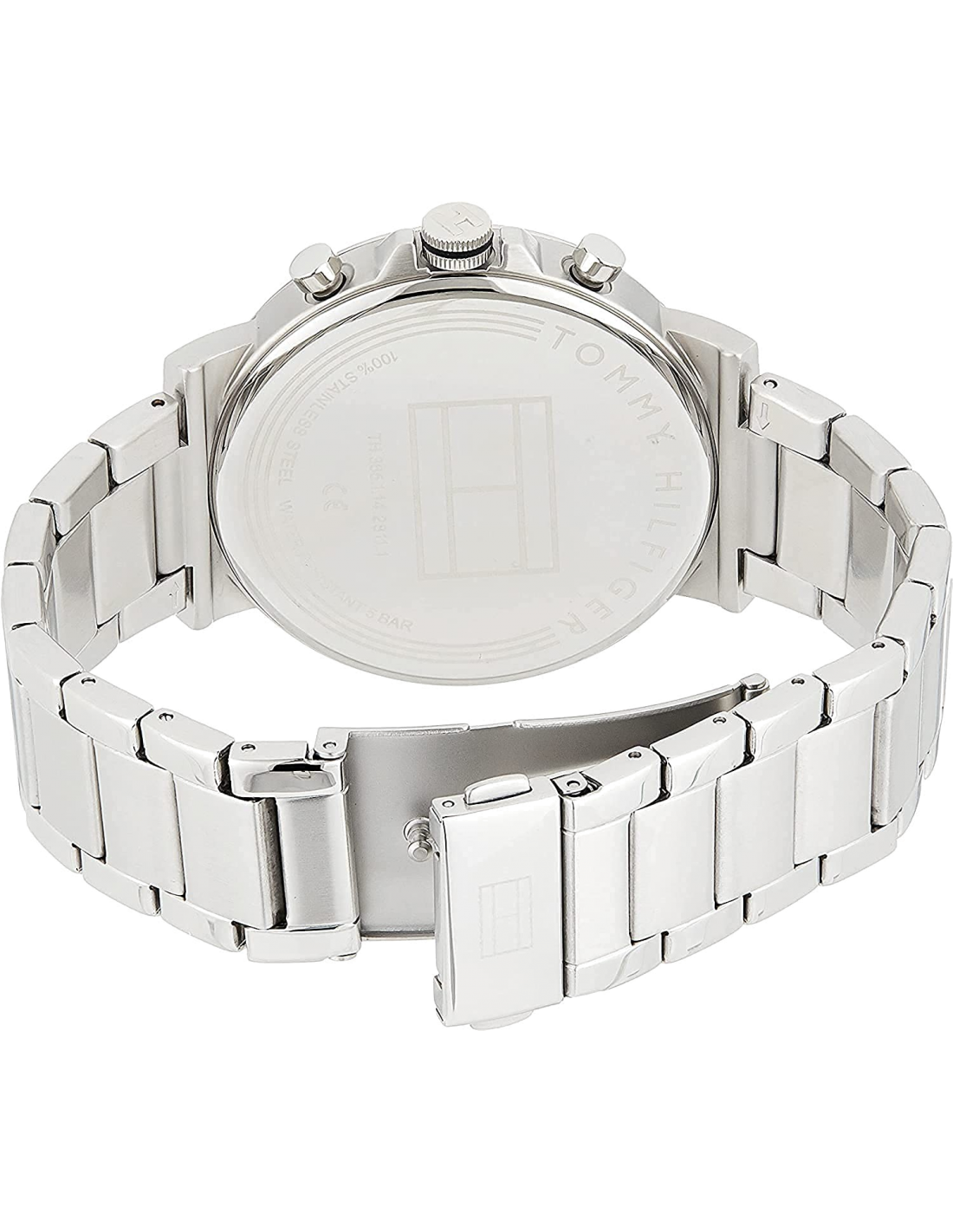  Shop Authentic Tommy Hilfiger Daniel Black Dial Silver Steel Strap Watch for Men - 1710413 - Luxxuri