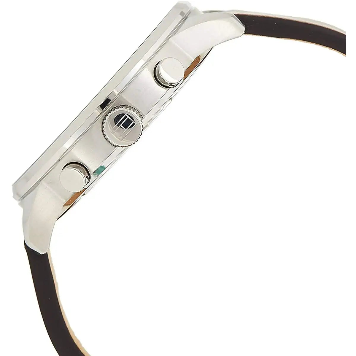  Shop Authentic Tommy Hilfiger Chase Chronograph Grey Dial Brown Leather Strap Watch For Men - 1791487 - Luxxuri