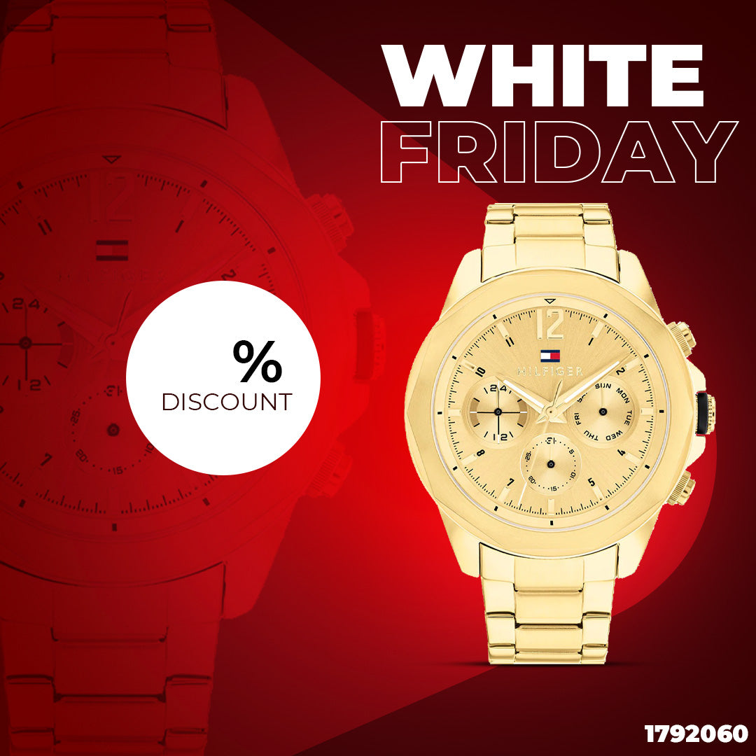  Shop Authentic Tommy Hilfiger Lars Chronograph Gold Dial Gold Steel Strap Watch For Men - 1792060 - Luxxuri