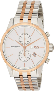  Shop Authentic Hugo Boss Jet Silver Dial Two Tone Steel Strap Watch for Men - 1513385 - Luxxuri