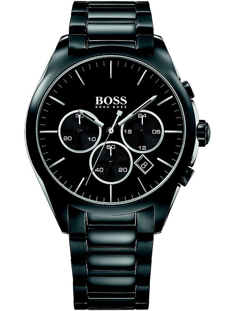  Shop Authentic Hugo Boss Onyx Black Dial Black Steel Strap Watch for Men - 1513365 - Luxxuri