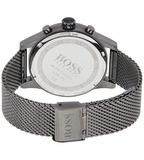  Shop Authentic Hugo Boss Jet Blue Dial Gunmetal Mesh Bracelet Watch for Men  - 1513677 - Luxxuri