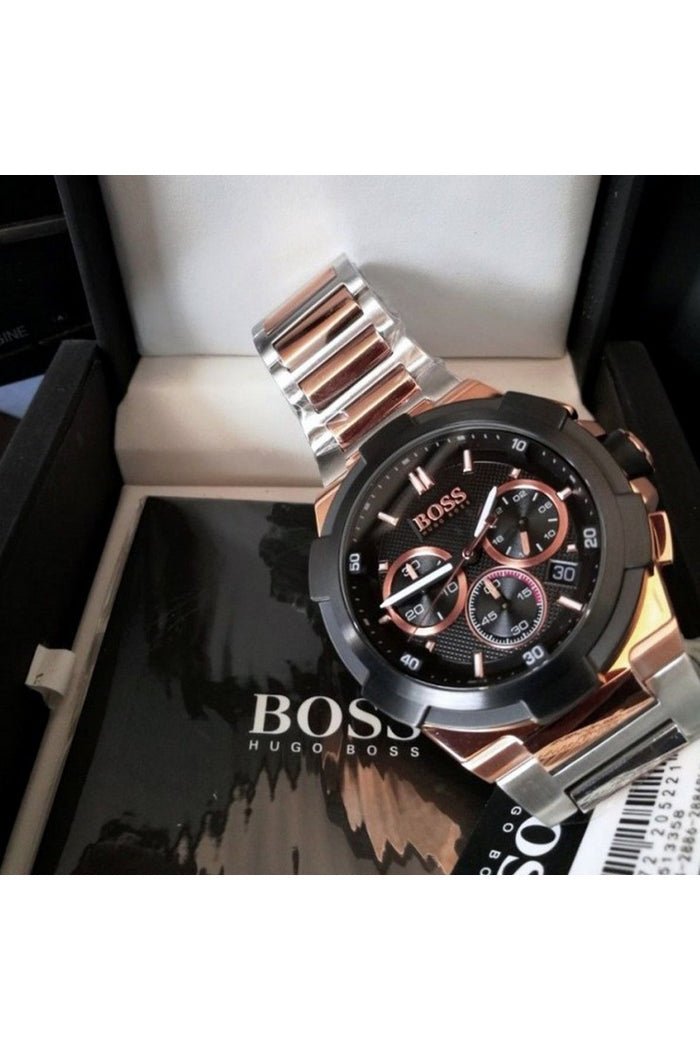  Shop Authentic Hugo Boss Supernova Black Dial Two Tone Steel Strap Watch for Men - 1513358 - Luxxuri