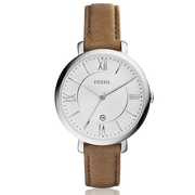  Shop Authentic Fossil Jacqueline White Dial Brown Leather Strap Watch for Women - ES3708 - Luxxuri