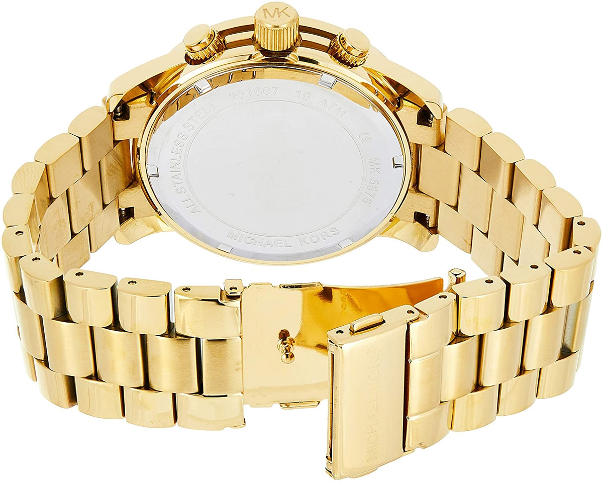  Shop Authentic Michael Kors Runway Gold Dial Gold Steel Strap Watch for Women - MK5575 - Luxxuri