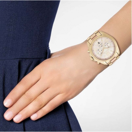  Shop Authentic Michael Kors Bradshaw Gold Dial Two Tone Steel Strap Watch for Women - MK6359 - Luxxuri