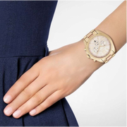  Shop Authentic Michael Kors Bradshaw Gold Dial Two Tone Steel Strap Watch for Women - MK6359 - Luxxuri