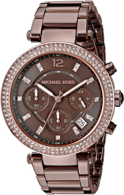  Shop Authentic Michael Kors Parker Analog Quartz Brown Dial Brown Steel Strap Watch For Women - MK6378 - Luxxuri
