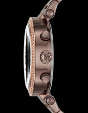 Shop Authentic Michael Kors Parker Analog Quartz Brown Dial Brown Steel Strap Watch For Women - MK6378 - Luxxuri