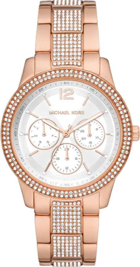  Shop Authentic Michael Kors Tibby Chronograph White Dial Rose Gold Steel Strap Watch For Men - MK7293 - Luxxuri