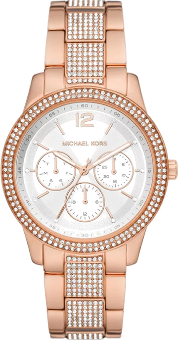  Shop Authentic Michael Kors Tibby Chronograph White Dial Rose Gold Steel Strap Watch For Men - MK7293 - Luxxuri