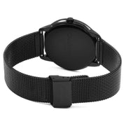  Shop Authentic Calvin Klein Minimal Black Dial Black Mesh Bracelet Watch for Men - K3M214X1 - Luxxuri
