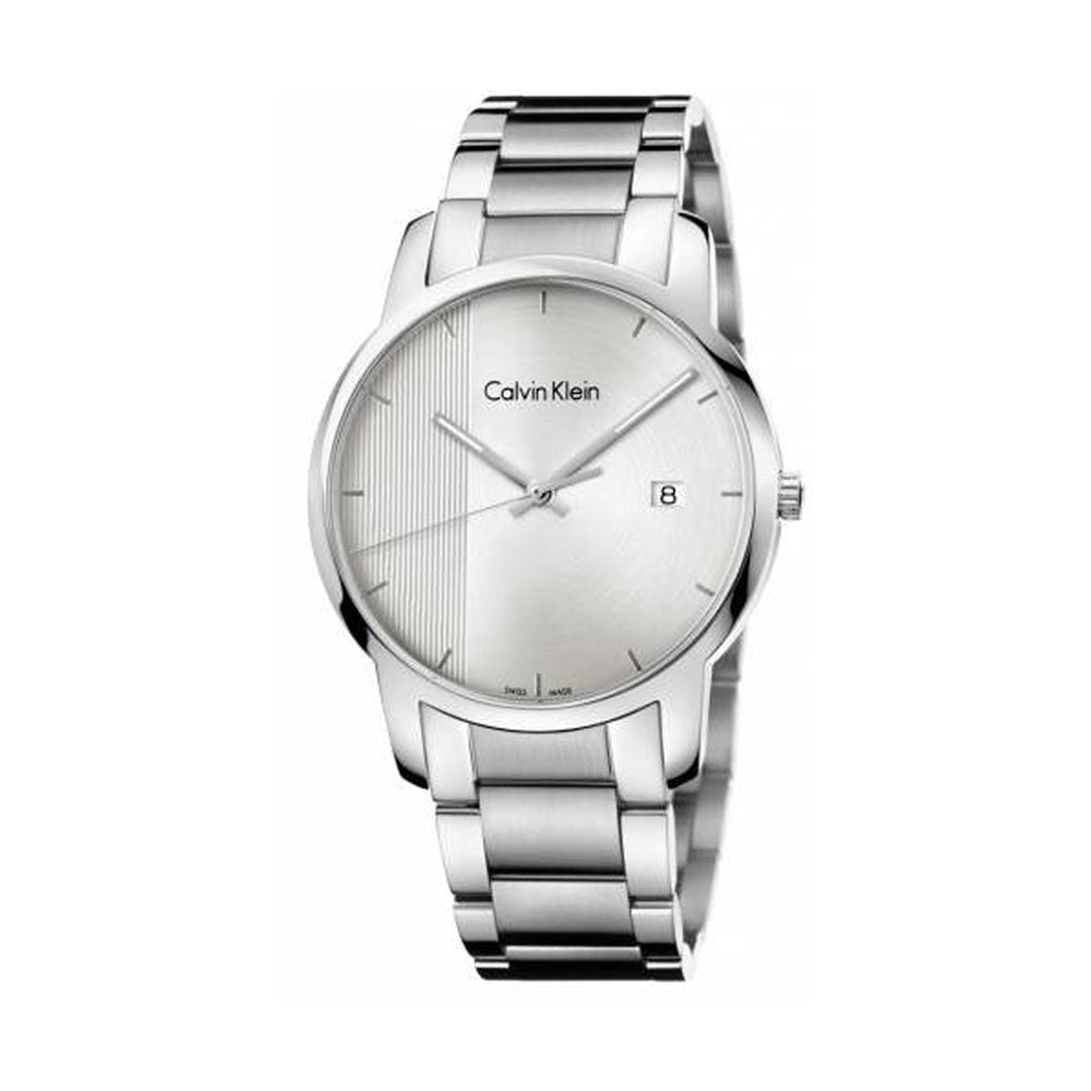  Shop Authentic Calvin Klein City Chronograph White Dial Silver Steel Strap Watch for Men - K2G2G14X - Luxxuri