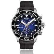  Shop Authentic Tissot Seastar 1000 Chronograph Blue Dial Black Rubber Strap Watch For Men - T120.417.17.041.00 - Luxxuri