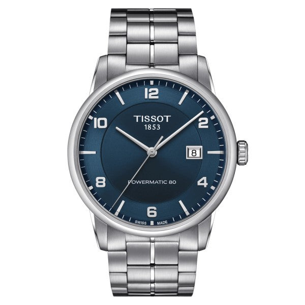  Shop Authentic Tissot Luxury Powermatic 80 Blue Dial Silver Steel Strap Watch For Men - T086.407.11.041.00 - Luxxuri
