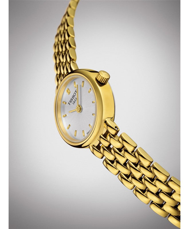  Shop Authentic Tissot T Lady Lovely Silver Dial Gold Steel Strap Watch For Women - T058.009.33.031.00 - Luxxuri
