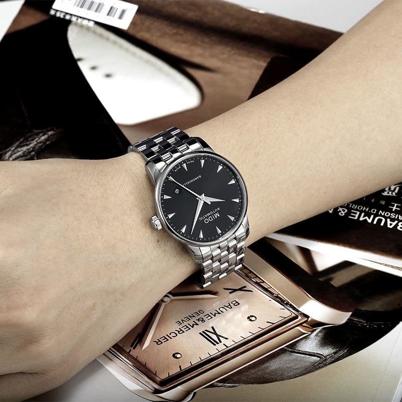  Shop Authentic Mido Baroncelli Ii Automatic Black Dial Silver Steel Strap Watch For Men - M8600.4.18.1 - Luxxuri