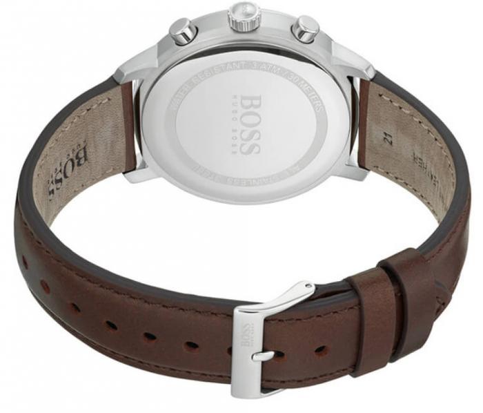  Shop Authentic Hugo Boss Attitude White Dial Brown Leather Strap Watch for Men - 1513609 - Luxxuri